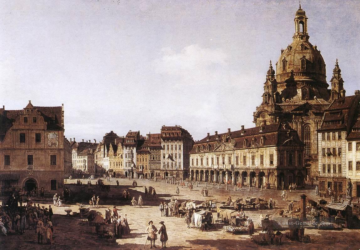 Neuen Marktplatz in Dresden städtisches Bernardo Bell Ölgemälde